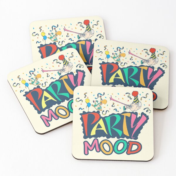 Item preview, Party Mood Sticker designed and sold by gooddesignart.