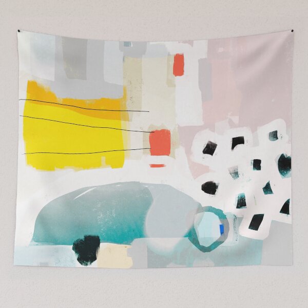Item preview, Lagoon // Abstract Modern Art Print designed and sold by fossdesign.