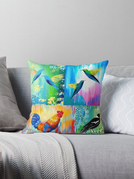 Item preview, Bright happy cushions for the couch designed and sold by CatherineJacobs.