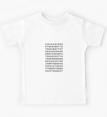 Hip Hop Boogie That Beat Rap Text Lyrics Kids Tee