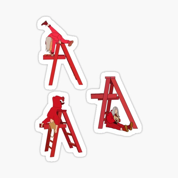 billie eilish don’t smile at me sticker. set of 3 Sticker