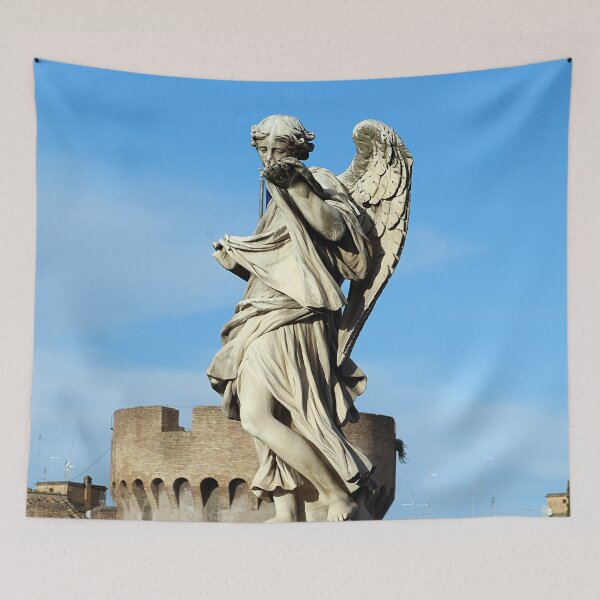 Item preview, Angel with Holy Shroud Statue, Baroque Art, Sant'Angelo Bridge, Rome designed and sold by worldways.
