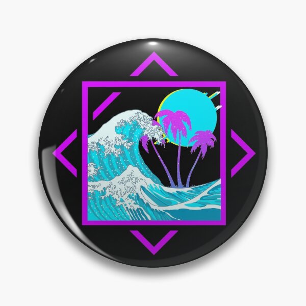 Item preview, Vaporwave Aesthetic Great Wave Off Kanagawa Paradise Sunset Otaku Gift designed and sold by VaporwaveAnime.