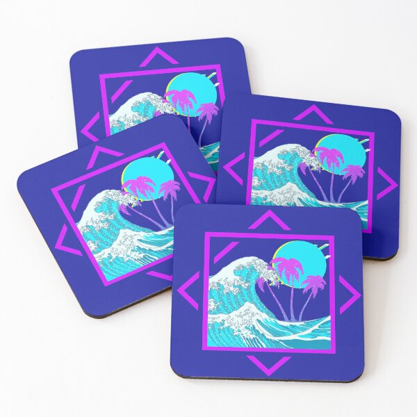 Item preview, Vaporwave Aesthetic Great Wave Off Kanagawa Paradise Sunset Otaku Gift designed and sold by VaporwaveAnime.