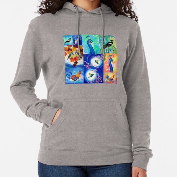 Bird prints Lightweight Hoodie