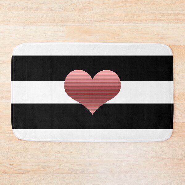 Item preview, Heart - strips - black and white. designed and sold by K.S ART.
