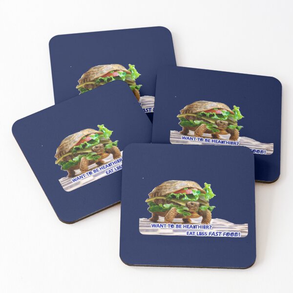 Item preview, eat less fast food designed and sold by THE AMERICAN TEEVANGELIST.