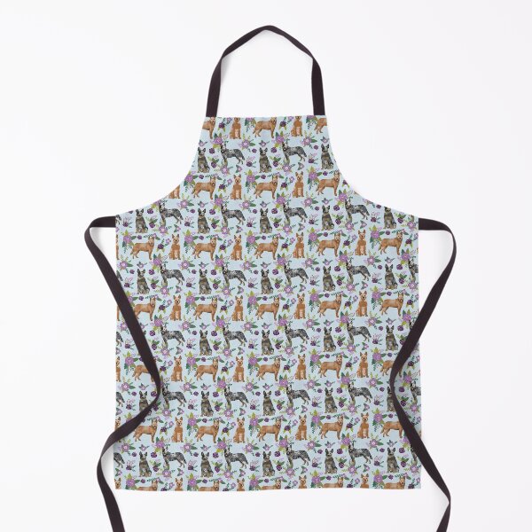 Item preview, Australian Cattle dog floral pattern, floral, florals, lavender floral, purple floral, dog florals, cute, cute dog, cute food, pet, dog, dogs, blue heeler designed and sold by PetFriendly.