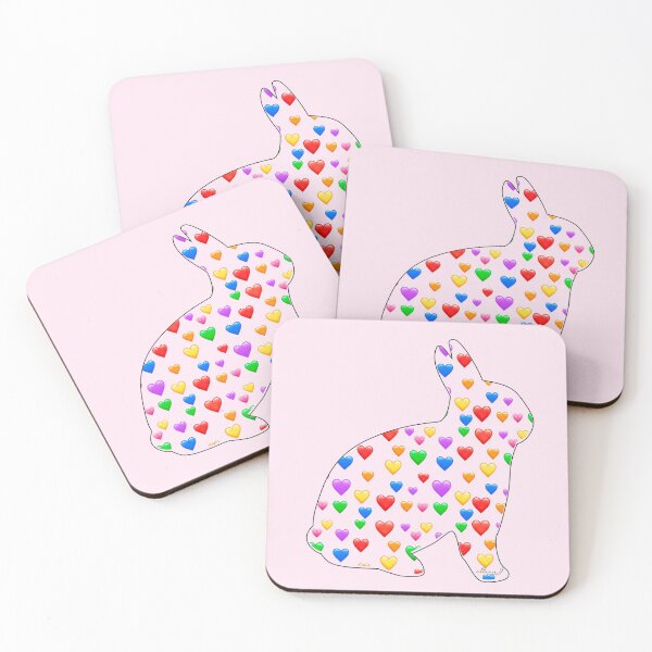 Item preview, Hearts and a Pink Bunny designed and sold by Intriguing Eclectives by Janelle  K.
