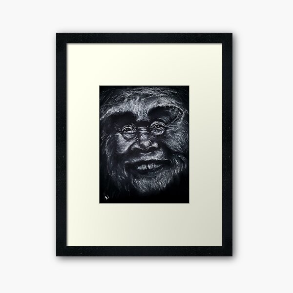 River - Lady Sasquatch Framed Art Print