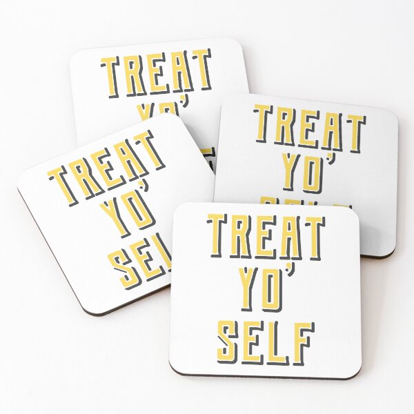 Item preview, "Treat Yo' Self" Quote - Yellow designed and sold by aperte.