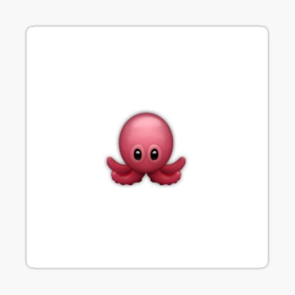 Octopus Emoji Stickers Redbubble