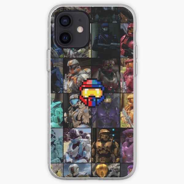 Red vs Blue Character Sheet iPhone Soft Case