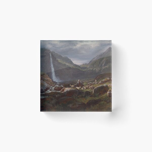 Item preview, Feige Waterfall by Johan Christian Dahl, 1848 designed and sold by Vintage Wall Art.