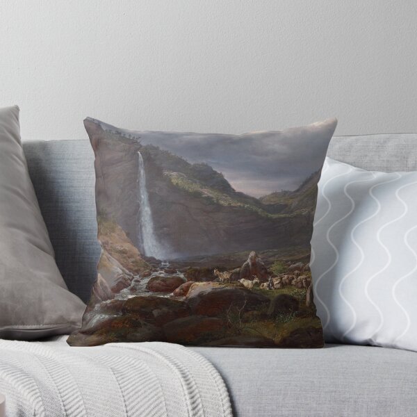 Item preview, Feige Waterfall by Johan Christian Dahl, 1848 designed and sold by Vintage Wall Art.