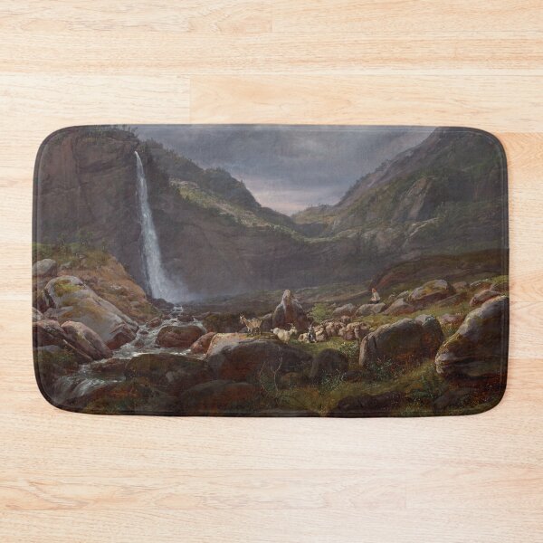 Item preview, Feige Waterfall by Johan Christian Dahl, 1848 designed and sold by Vintage Wall Art.