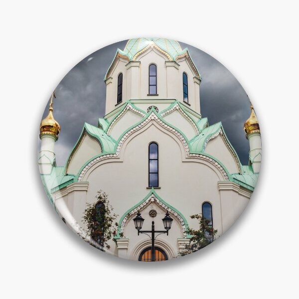 Item preview, New Russian Orthodox Church in Strasbourg. Thunderclouds and a tent-roofed bell tower directed upwards designed and sold by Alexander Sorokopud.