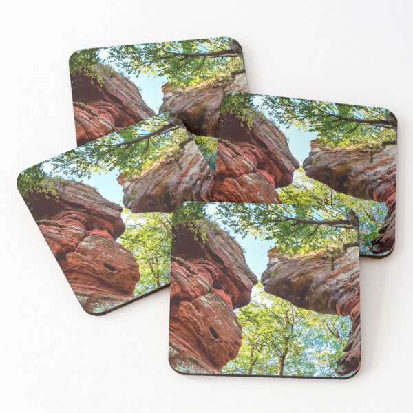 Item preview, A mountain canyon with red rocks of great height on the border of France and Germany designed and sold by Alexander Sorokopud.