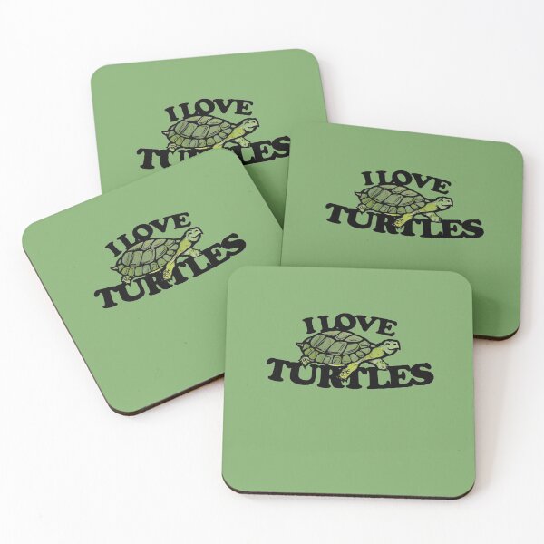 Item preview, I love turtles  designed and sold by FrictionMaxxing.
