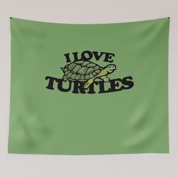 Item preview, I love turtles  designed and sold by FrictionMaxxing.