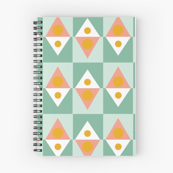 Item preview, Geometric Pattern - Green and Coral designed and sold by ConoArt.
