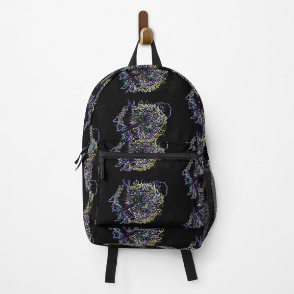 Item preview, Abstract Zigzag Squiggles on Black Electric Explosion designed and sold by DianeBP.