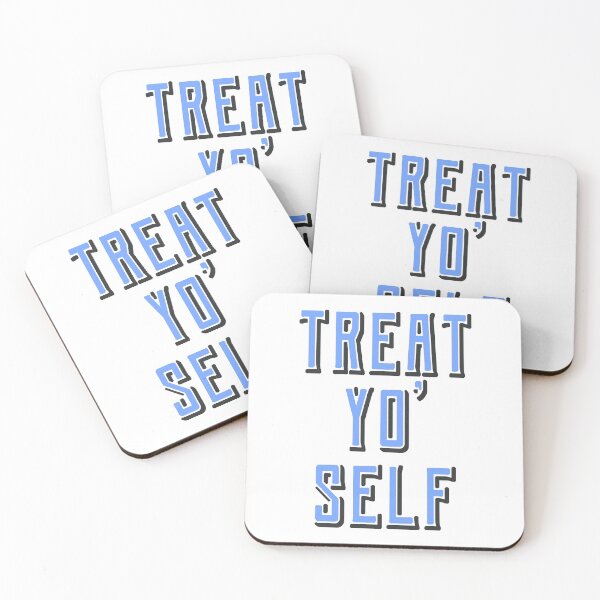 Item preview, "Treat Yo' Self" Quote - Blue designed and sold by aperte.
