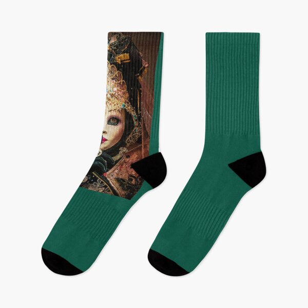 Item preview, Venice Carnival. Mask Green Velvet designed and sold by CatCoconut-Art.
