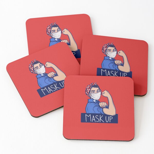 Item preview, Mask up rosie the riveter  designed and sold by FrictionMaxxing.