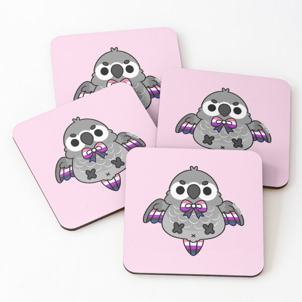 Item preview, Genderfluid - African Gray designed and sold by blirbos.