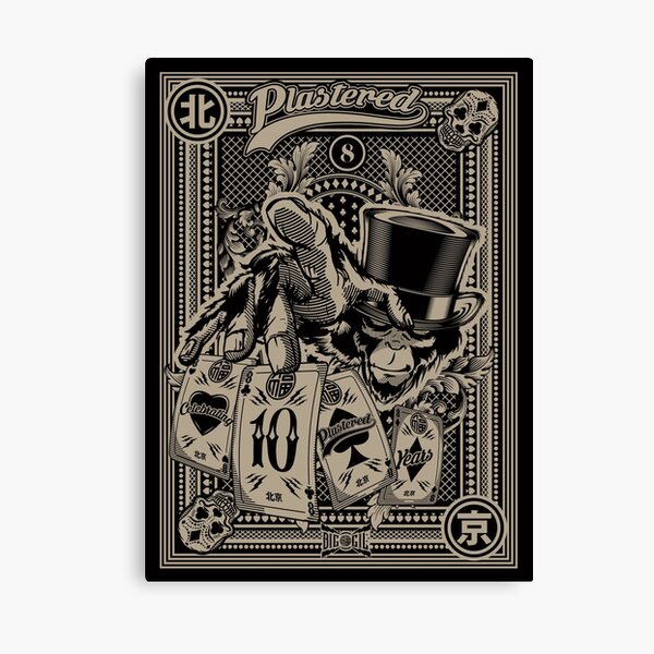 Monkey Poker Wall Art Redbubble