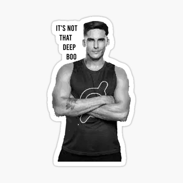 It S Not That Deep Boo Sticker By Teeteeworld Redbubble