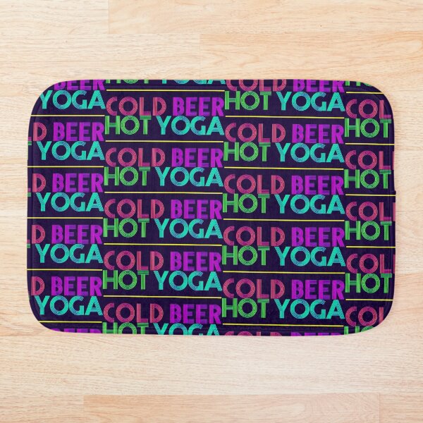 Item preview, Hot Yoga Cold Beer Ahimsa Asana Bandha Om designed and sold by BubblynBloom.