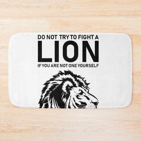 Item preview, Do Not Fight a Lion designed and sold by TeeZoneZtore.