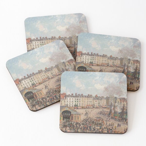 Item preview, Fishmarket by Camille Pissarro, 1902 designed and sold by Vintage Wall Art.