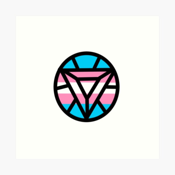 I Trans Pride Logo Art Print