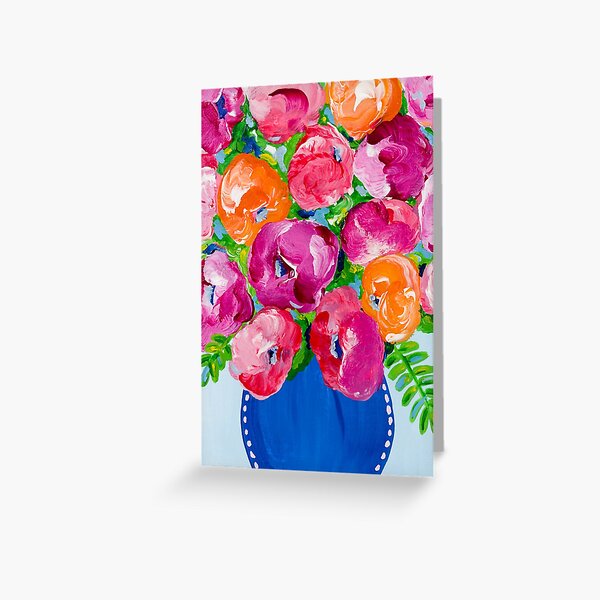 Pops of Orange Greeting Card