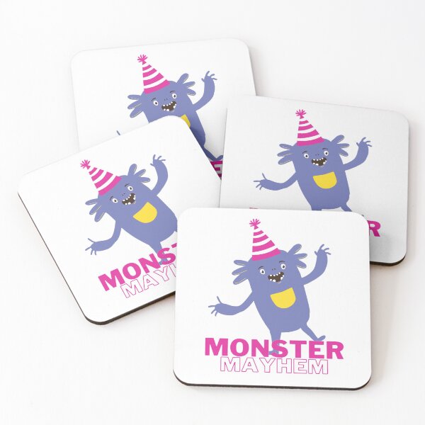 Item preview, Pink & purple happy animated monster - Monster mayhem designed and sold by priyankajustine.