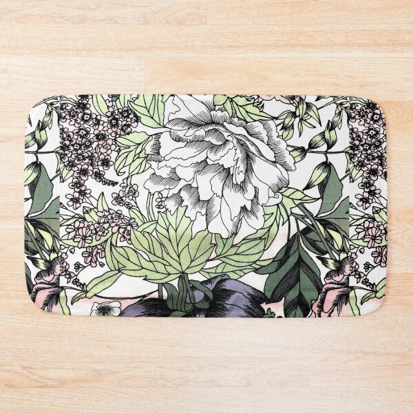 Item preview, Tropical jungle green foliage flower pattern blue and green summer Hawaii leaves floralart designed and sold by conceptDVS.