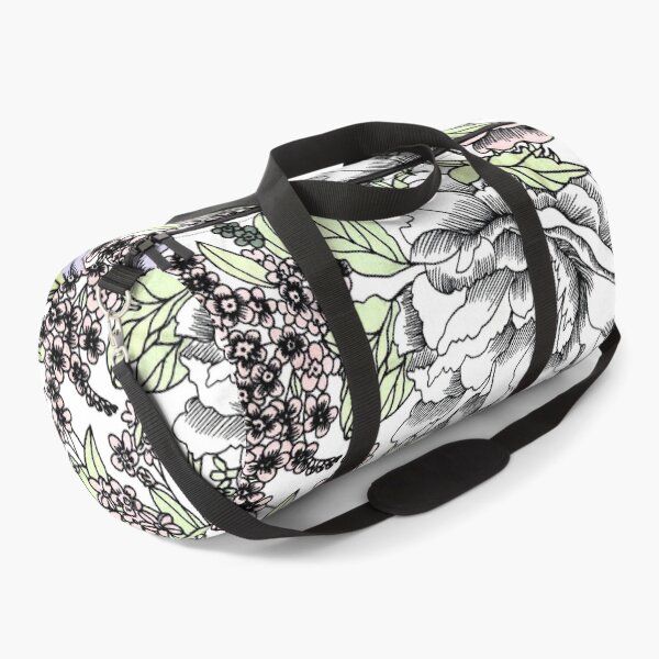 Item preview, Tropical jungle green foliage flower pattern blue and green summer Hawaii leaves floralart designed and sold by conceptDVS.
