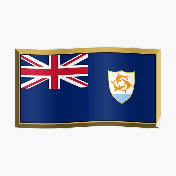 Flag Of Anguilla Posters Redbubble