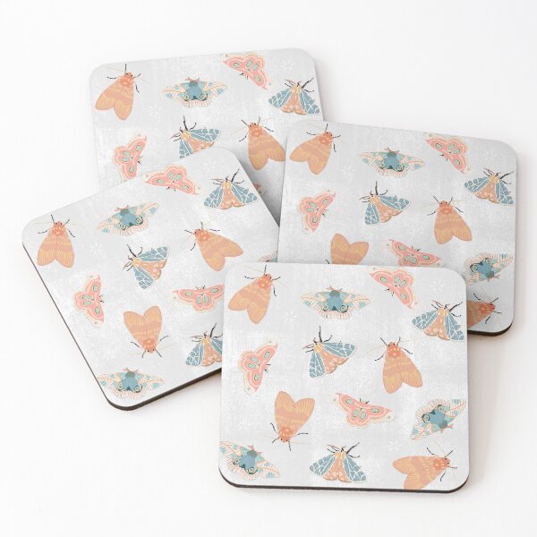 Item preview, Moth Pattern - Pastel - White designed and sold by hellocando.