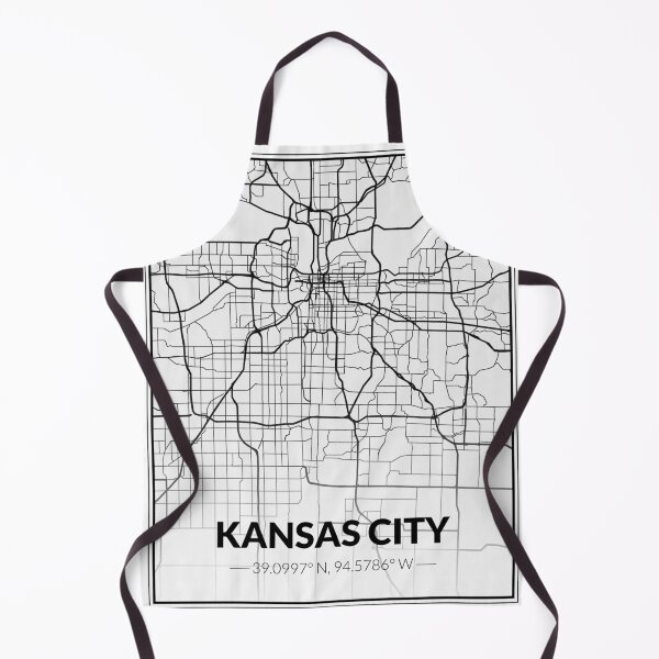 Item preview, Kansas City Black & White Map designed and sold by kelbyredux.