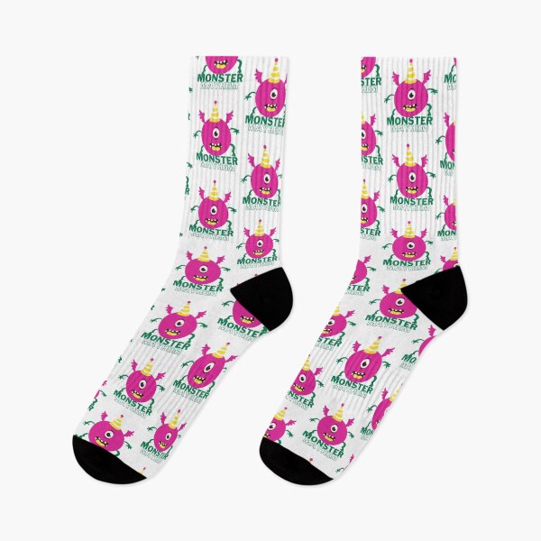 Item preview, Pink and Green happy animated monster - Monster mayhem designed and sold by priyankajustine.