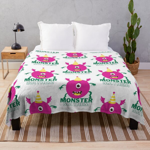 Item preview, Pink and Green happy animated monster - Monster mayhem designed and sold by priyankajustine.