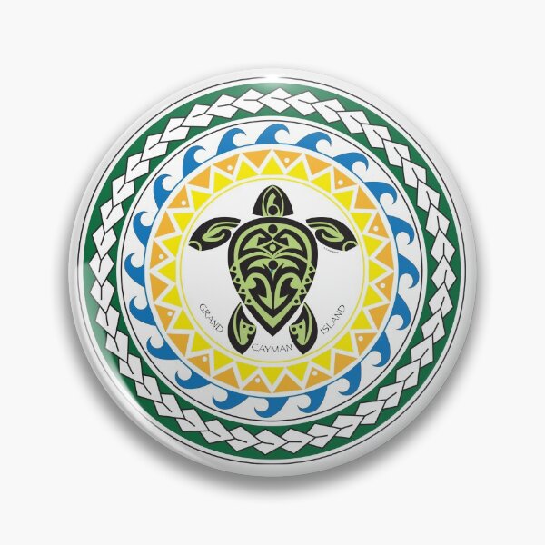 Item preview, Tribal Turtle Tattoo Mandala Grand Cayman Island designed and sold by srwdesign.