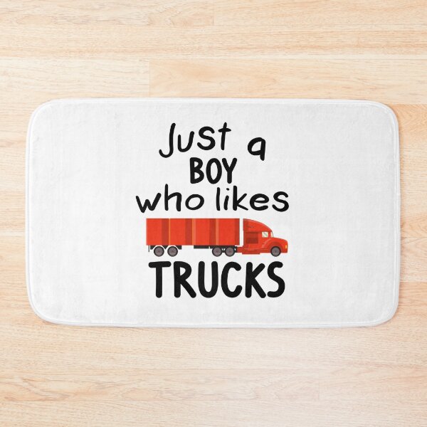 Item preview, Just a boy who likes trucks - lorry driver fan designed and sold by lsvds.