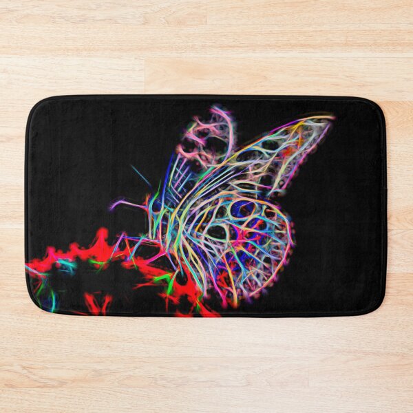 Item preview, fractal neon butterfly designed and sold by Nicole Bleck.