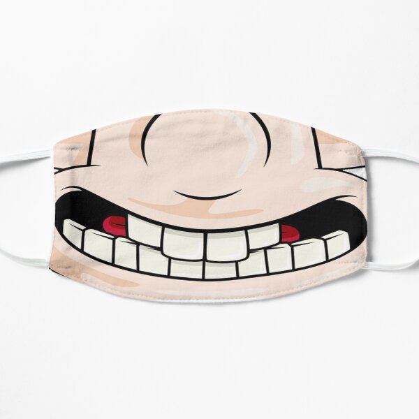 wallace smile face Flat Mask