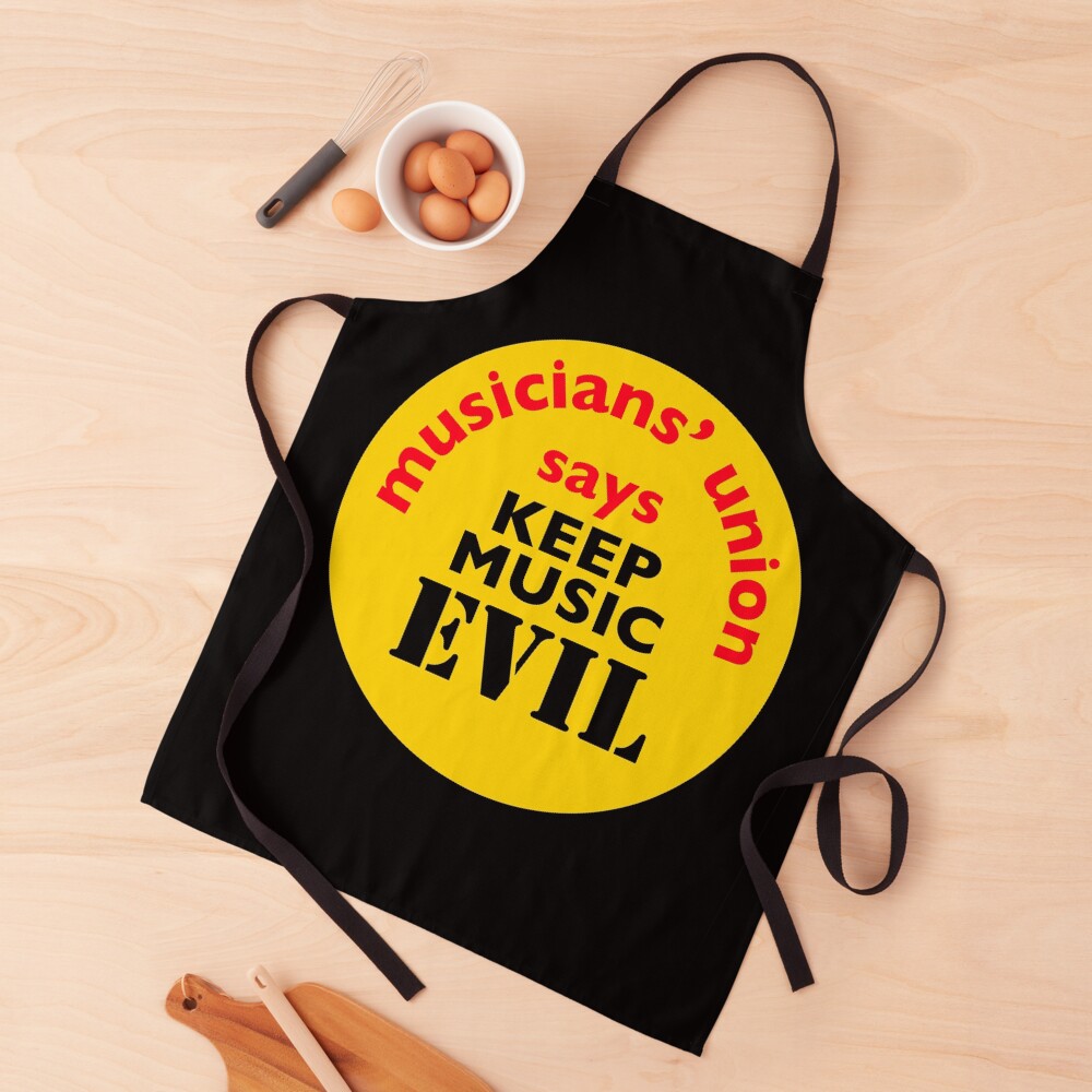 NDVH Keep Music Evil Apron